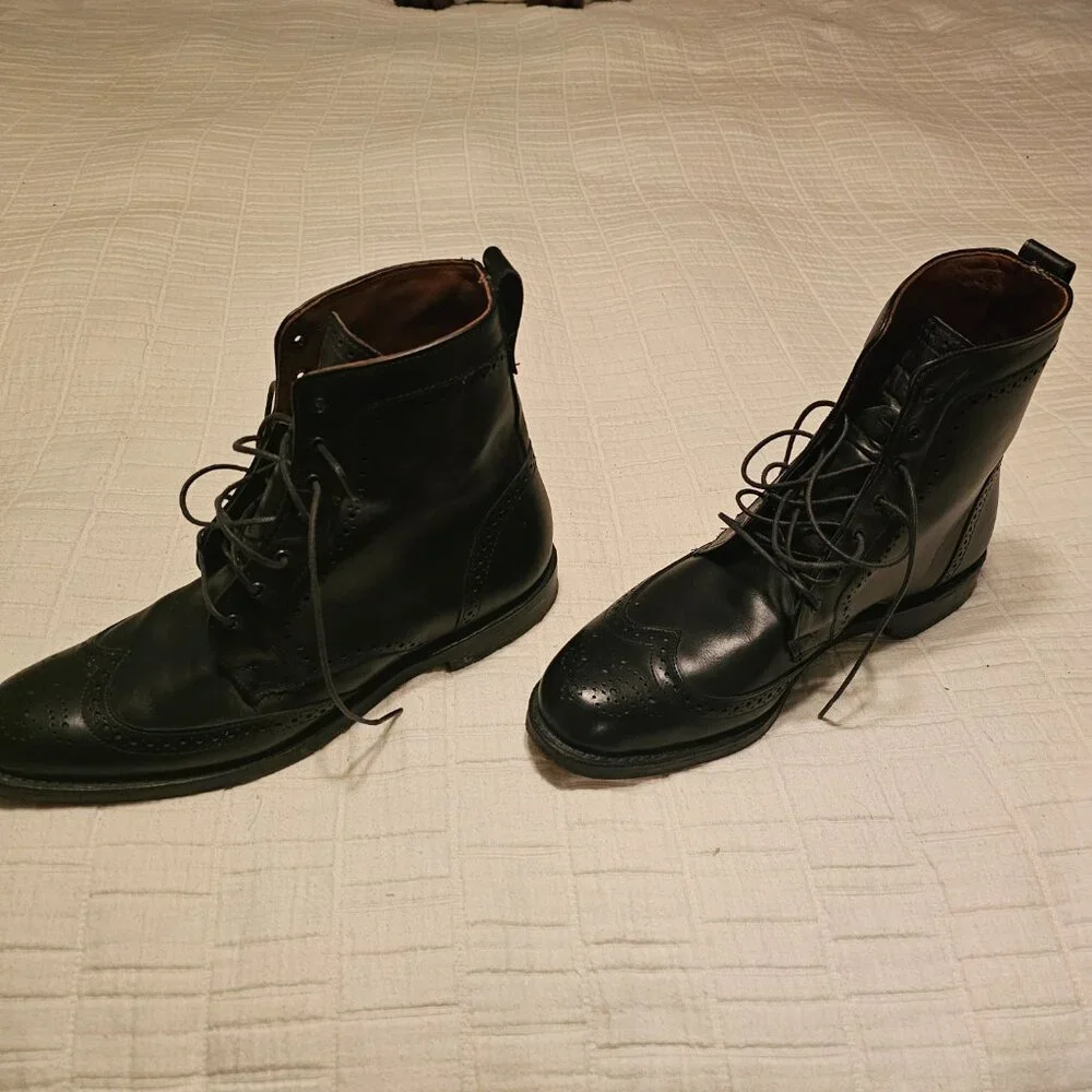 Allen Edmonds Black Dalton Leather Dress Boot